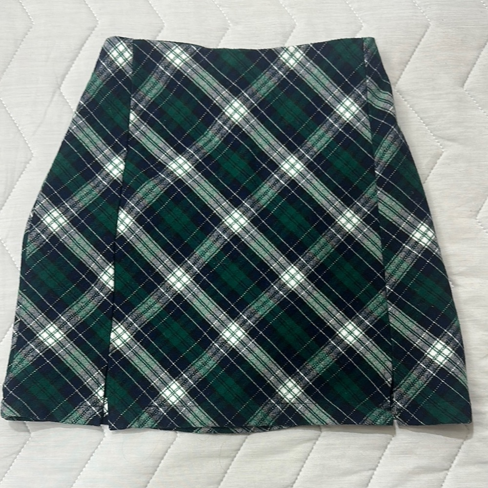 Brandy Melville Green A-Line Mini Skirt Casual